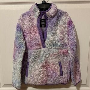 Cozy Multicolor Sherpa Kids Hoodie